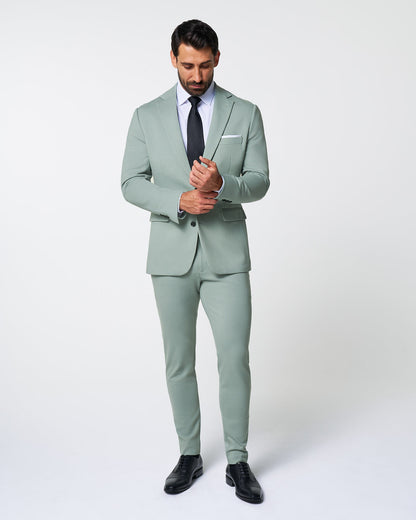 State & Liberty - Athletic Fit Stretch Suit - Solid Dusty Sage