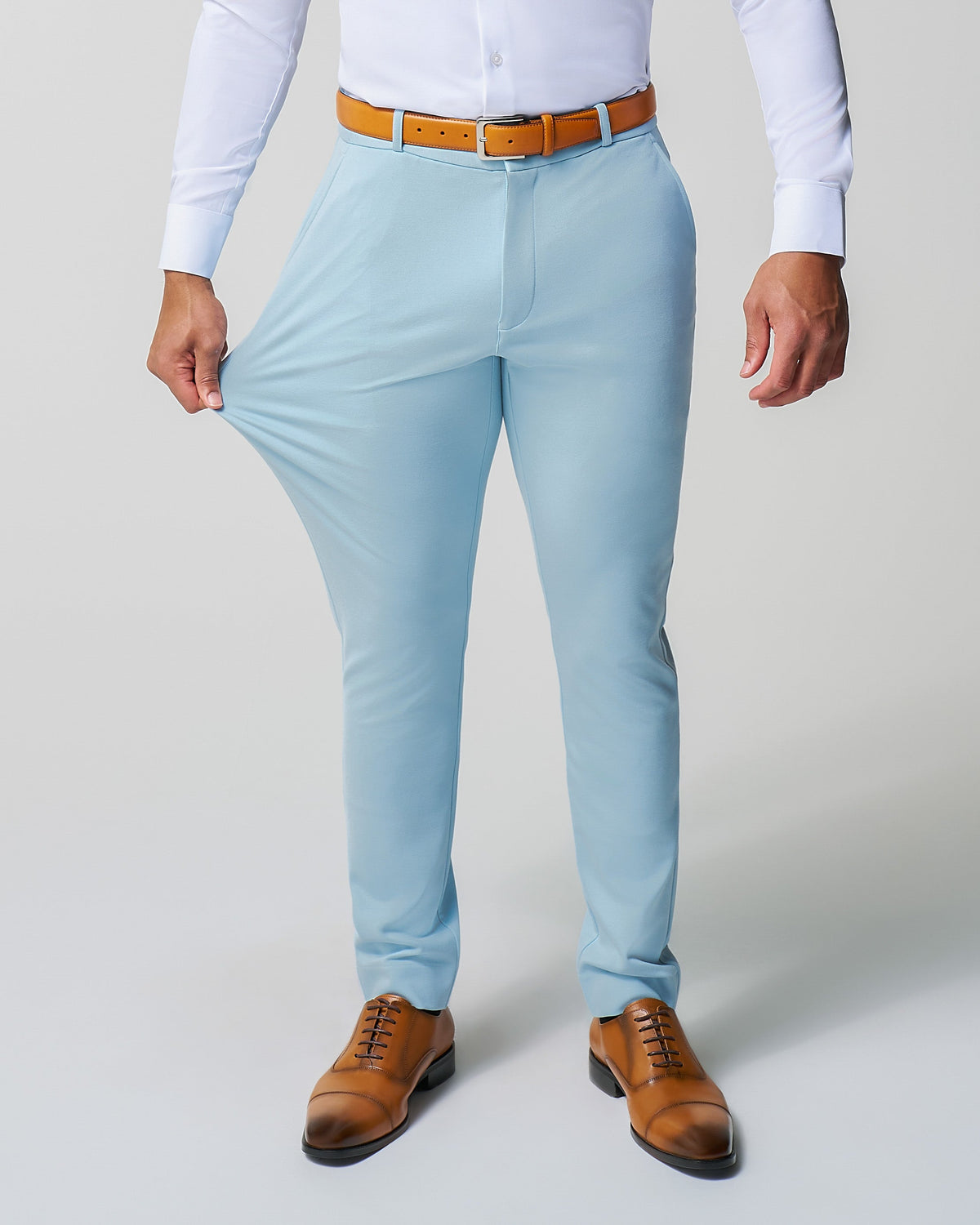 State & Liberty - Athletic Fit Stretch Suit - Solid Cool Blue