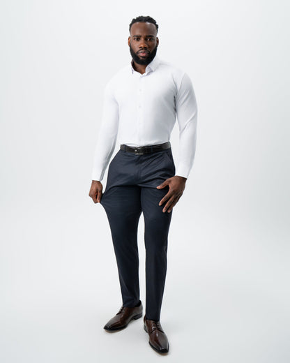 State & Liberty - Athletic Fit Stretch Suit - Maroon, Navy, and Black Mini Check