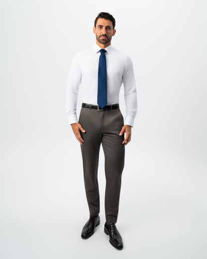 State & Liberty - Athletic Fit Stretch Suit - Brown Houndstooth