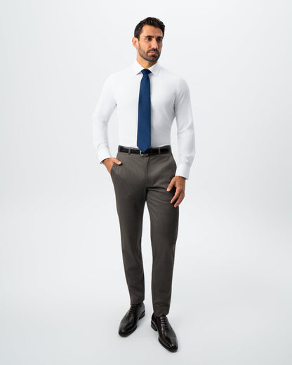 State & Liberty - Athletic Fit Stretch Suit - Brown Houndstooth