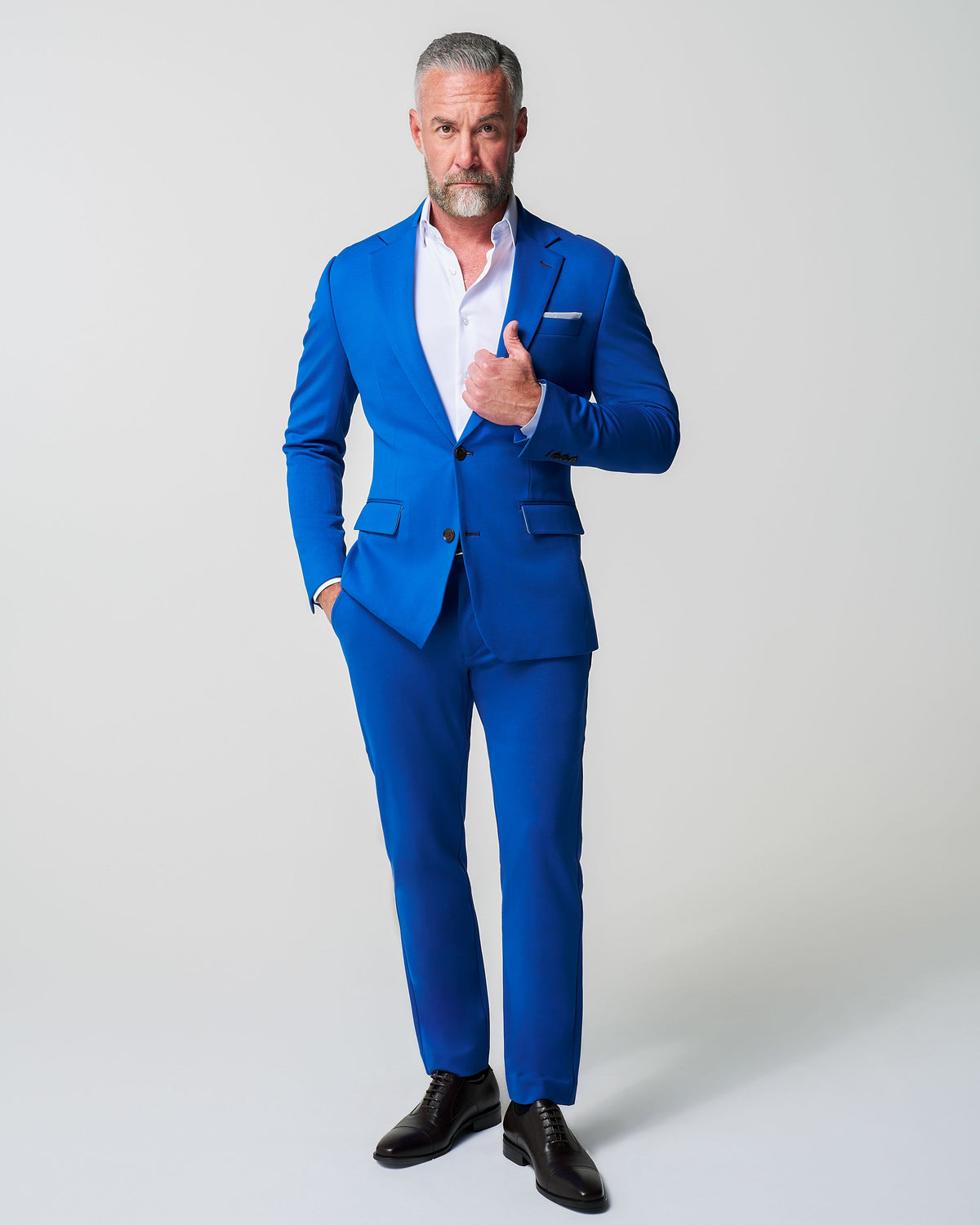 State & Liberty - Athletic Fit Stretch Blazer - Solid Royal Blue