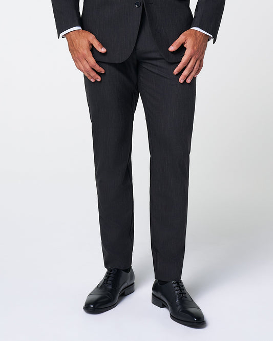 State & Liberty - Athletic Fit Stretch Suit Pants - Heathered Charcoal