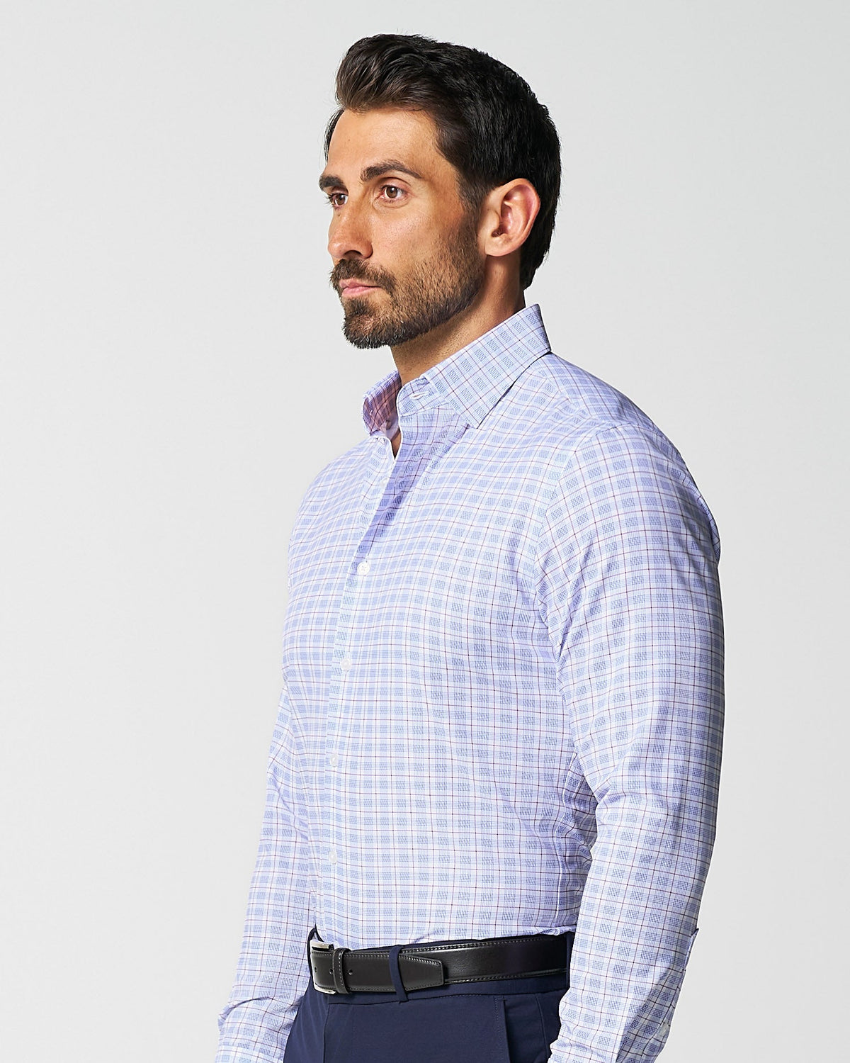State & Liberty - "The Baron" Purple and Blue Plaid
