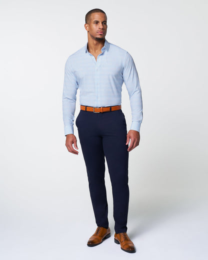 State & Liberty - "The Flynn" Light Blue & White Plaid