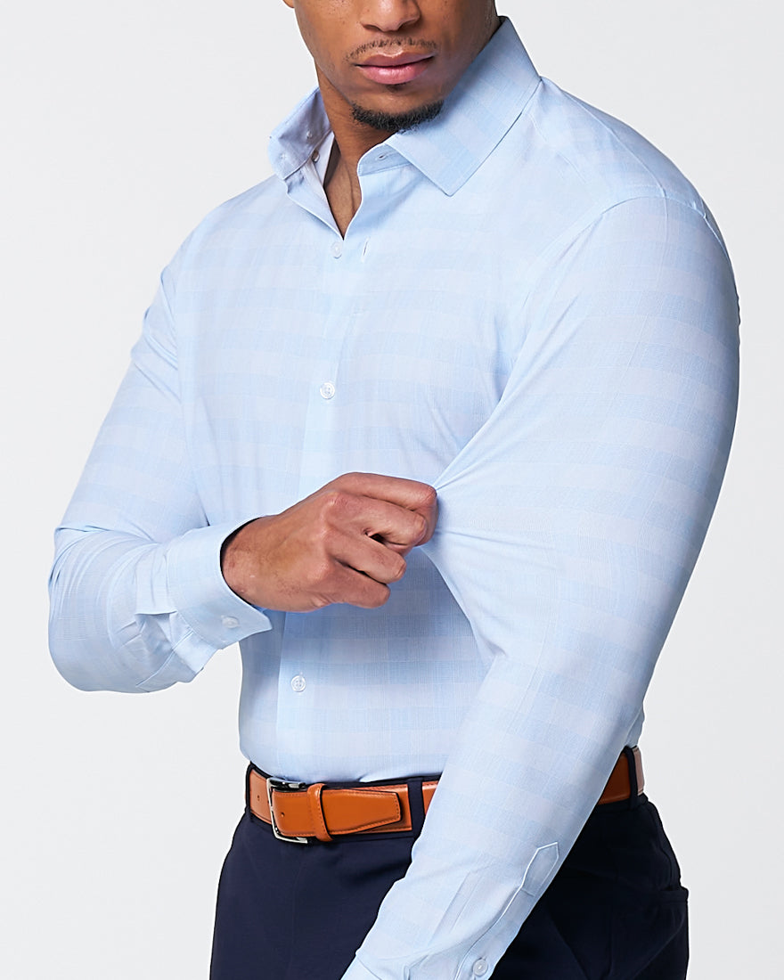State & Liberty - "The Flynn" Light Blue & White Plaid