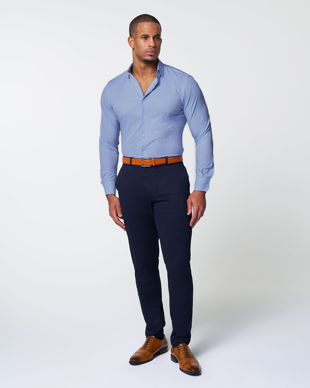 State & Liberty - "The Morrison" Blue & White Mini Pattern