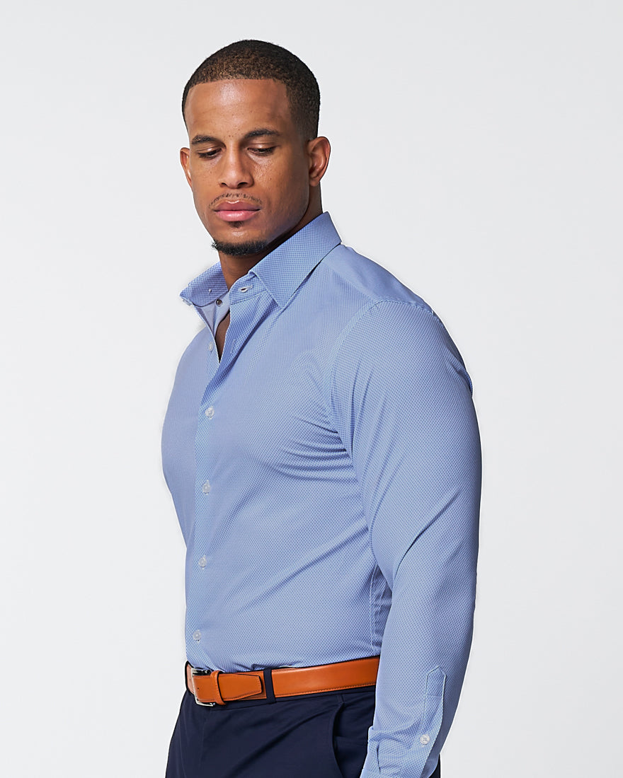 State & Liberty - "The Morrison" Blue & White Mini Pattern