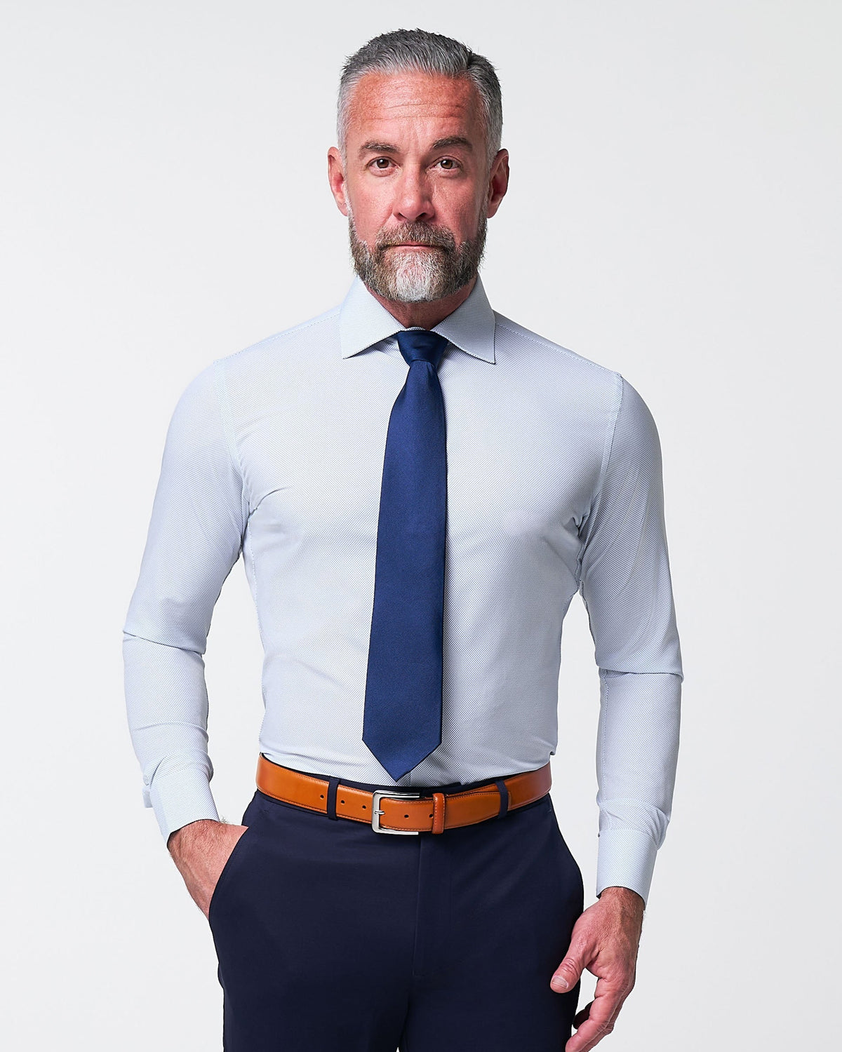 State & Liberty - "The Jameson" Mini Navy Dot Print