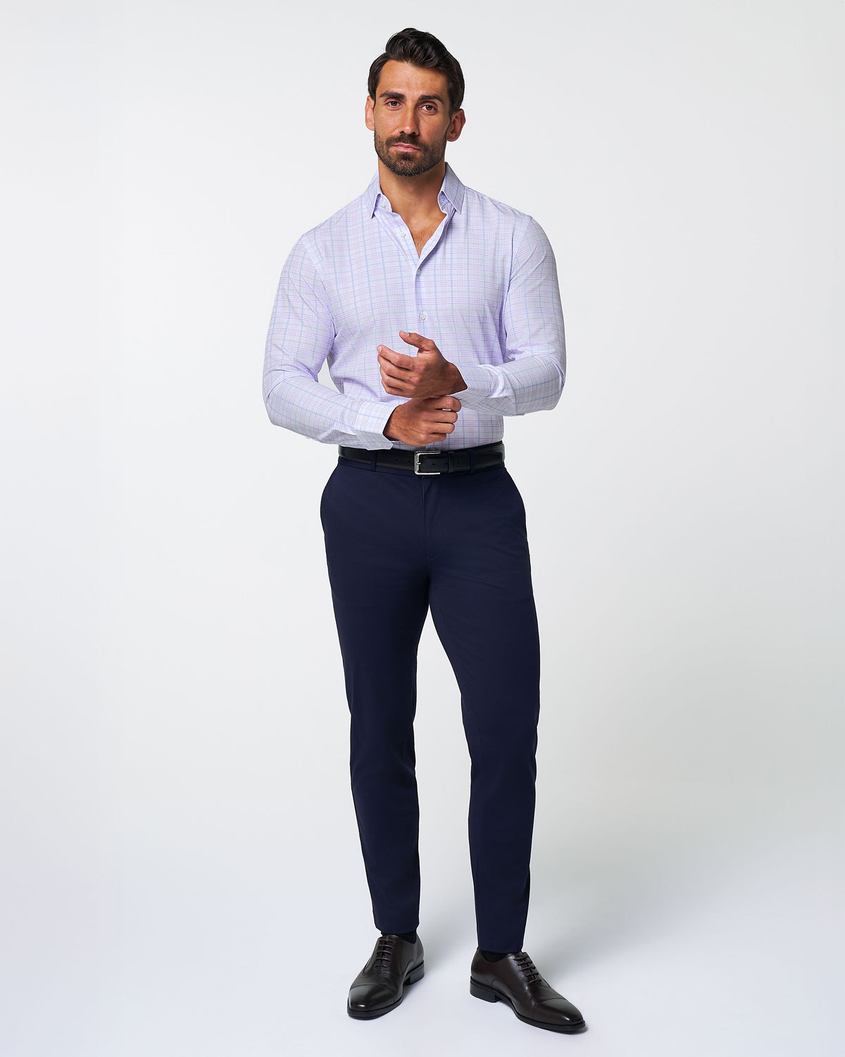 State & Liberty - "The Lavender" Light & Dark Purple Plaid