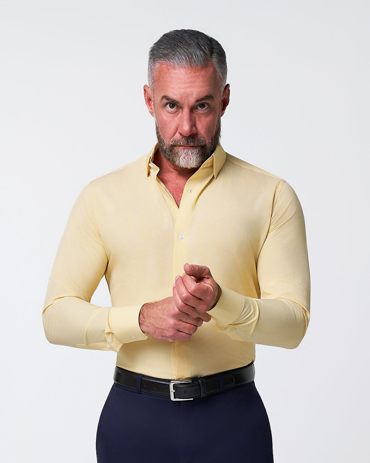 State & Liberty - "The Stanley" Yellow Microcheck