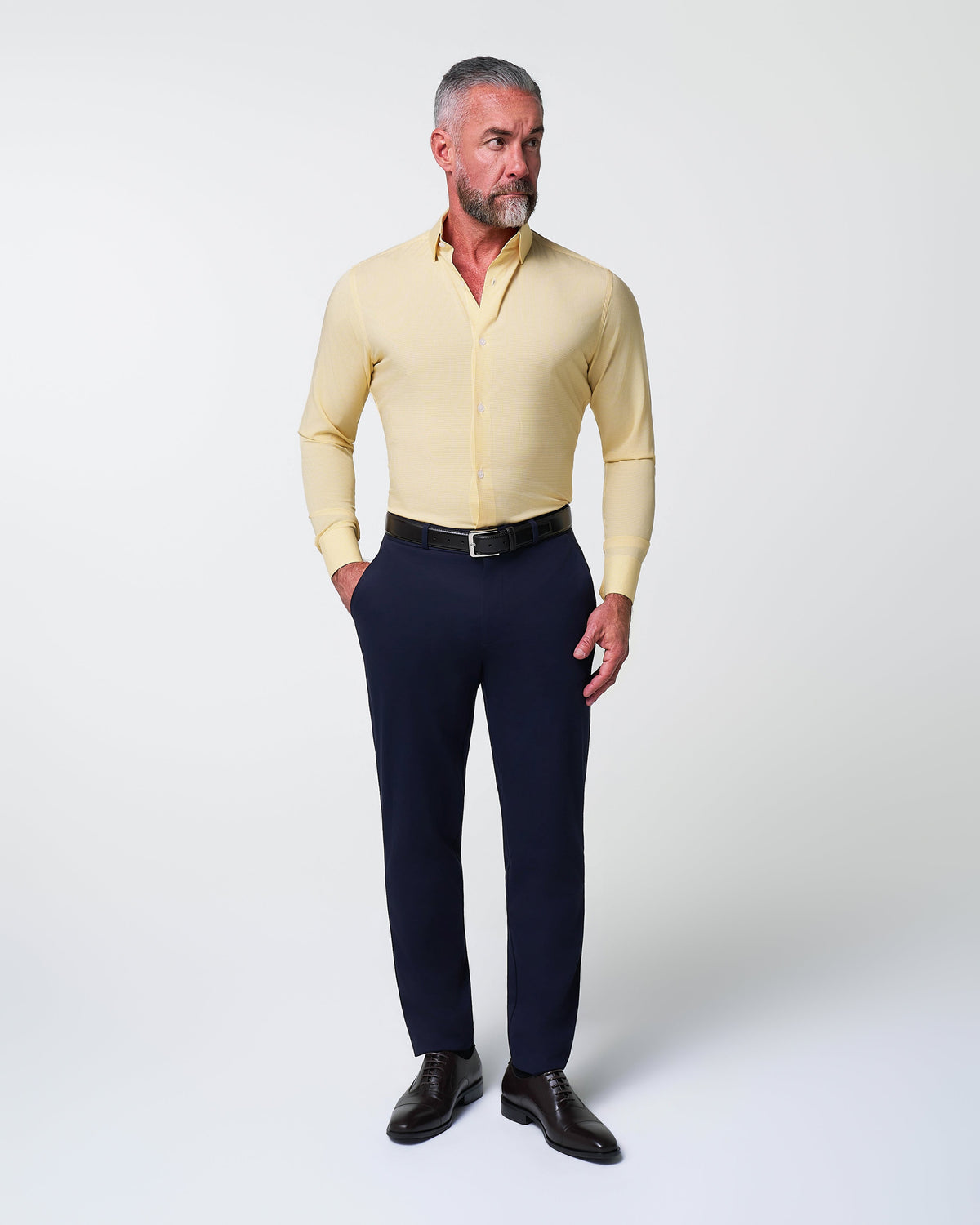 State & Liberty - "The Stanley" Yellow Microcheck