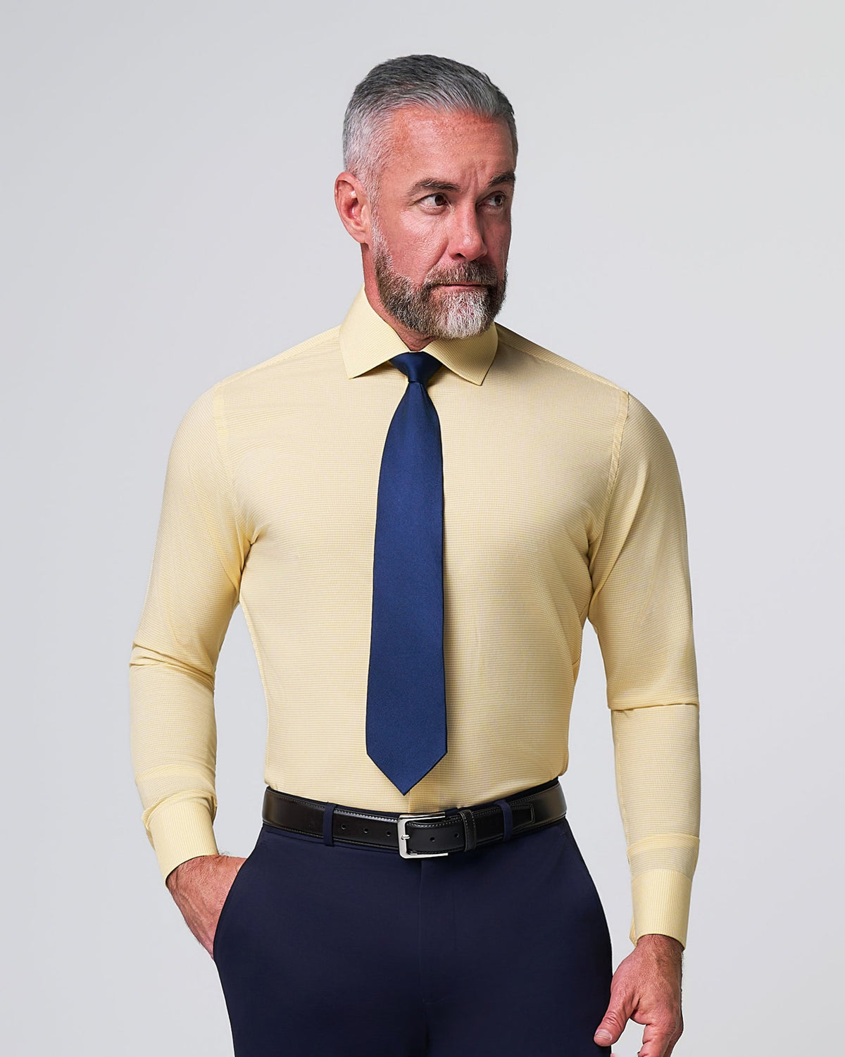 State & Liberty - "The Stanley" Yellow Microcheck