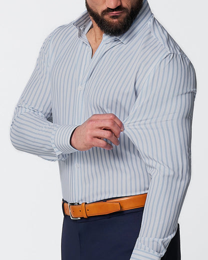 State & Liberty - "The Francisco" Light Blue Mid-Stripe