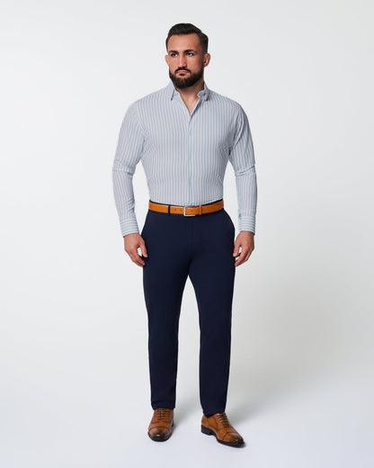 State & Liberty - "The Francisco" Light Blue Mid-Stripe