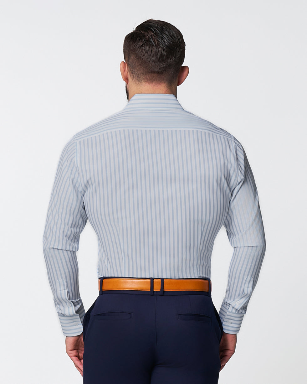 State & Liberty - "The Francisco" Light Blue Mid-Stripe
