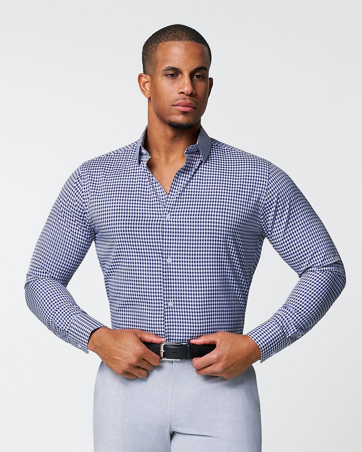State & Liberty - "The Rooney" Navy Gingham