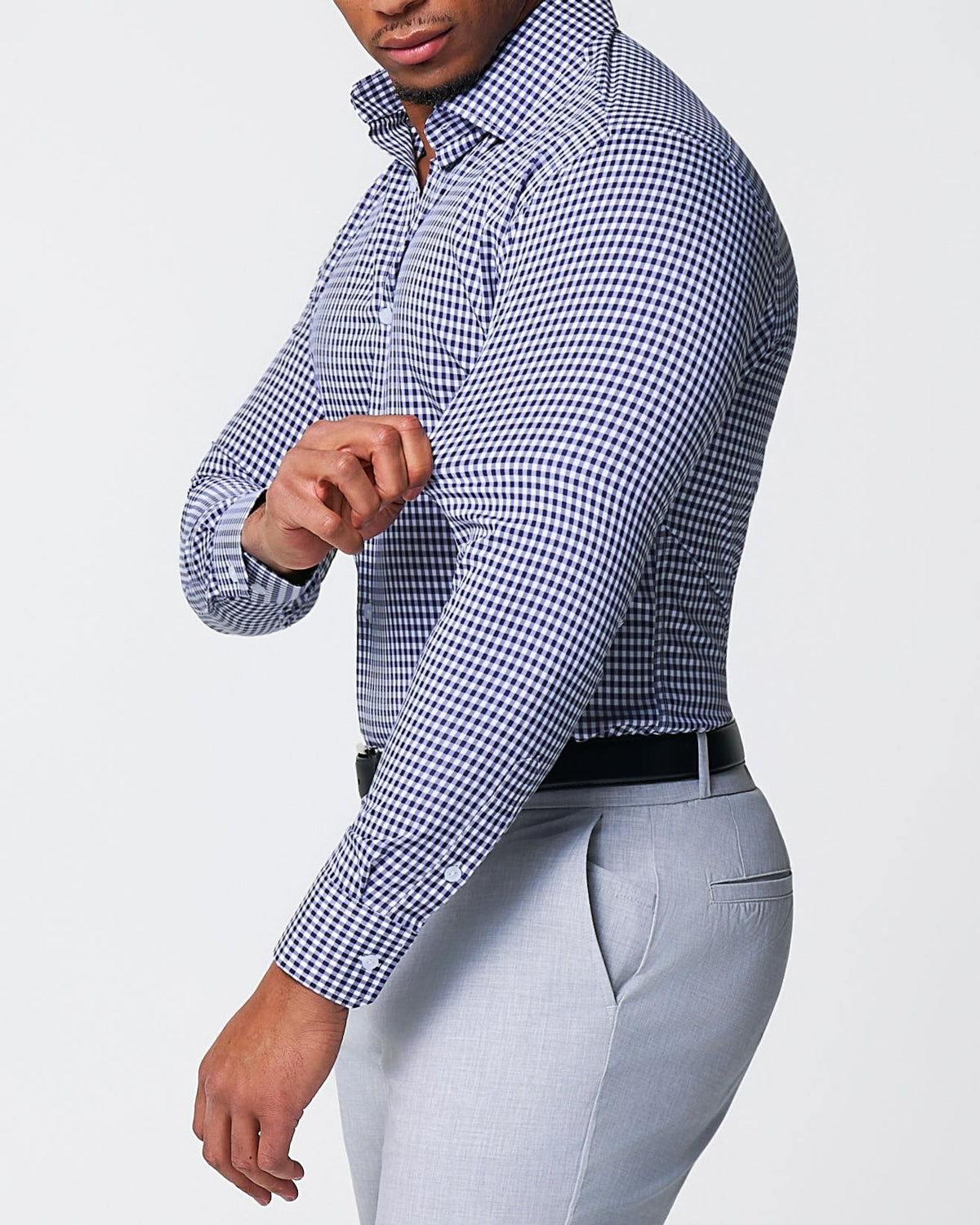 State & Liberty - "The Rooney" Navy Gingham