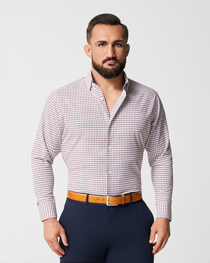 State & Liberty - "The Maurice" Maroon Windowpane