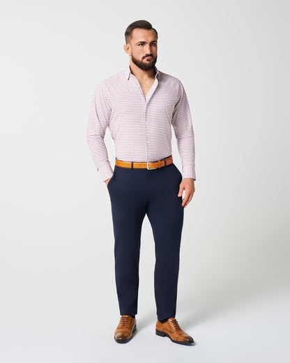 State & Liberty - "The Maurice" Maroon Windowpane