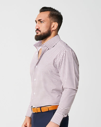 State & Liberty - "The Maurice" Maroon Windowpane