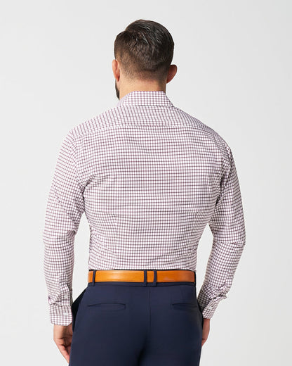 State & Liberty - "The Maurice" Maroon Windowpane