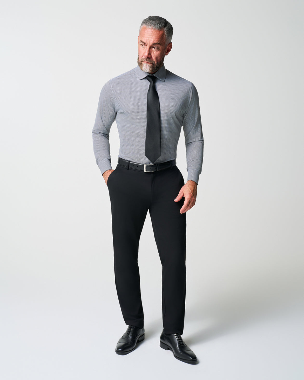 State & Liberty - "The Newbury" Black Windowpane
