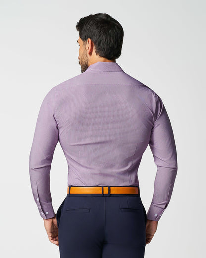 State & Liberty - "The Ryan" Dark Purple Micro Check