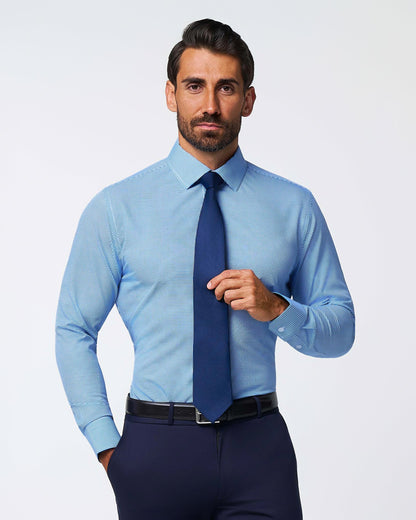 State & Liberty - "The Meram" Blue Windowpane