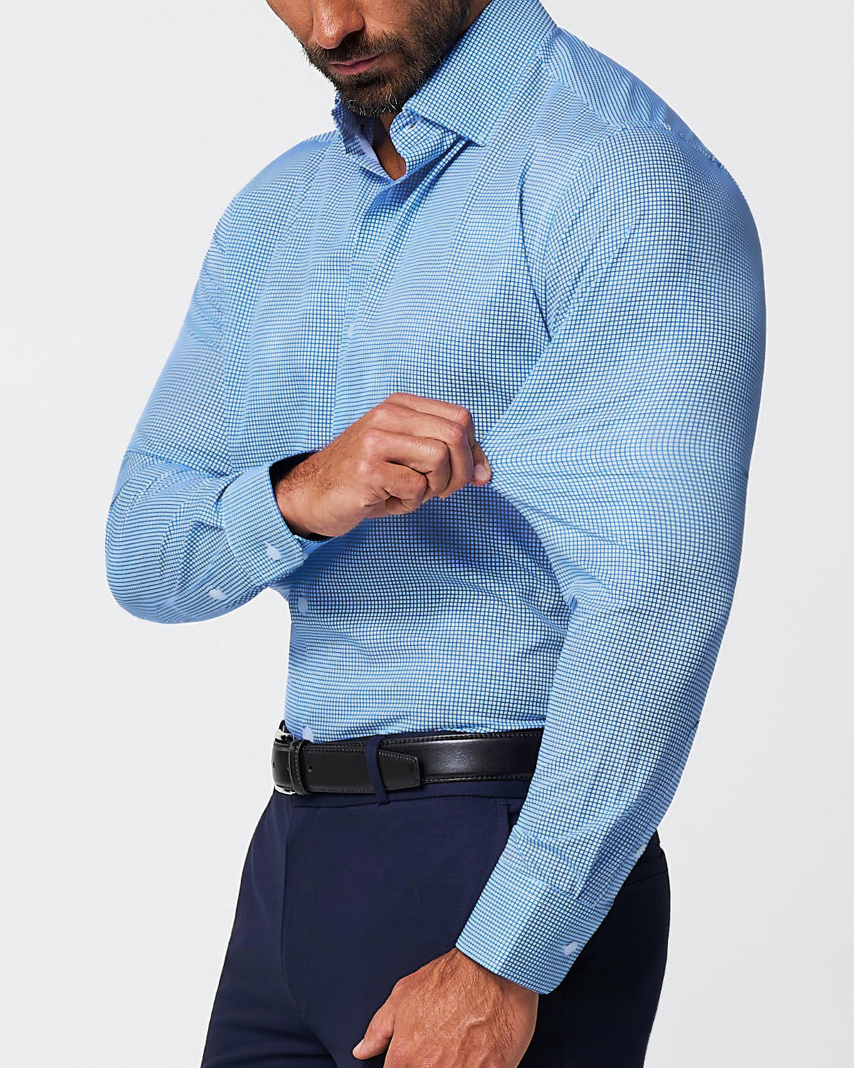 State & Liberty - "The Meram" Blue Windowpane