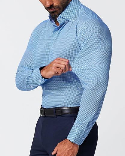 State & Liberty - "The Meram" Blue Windowpane