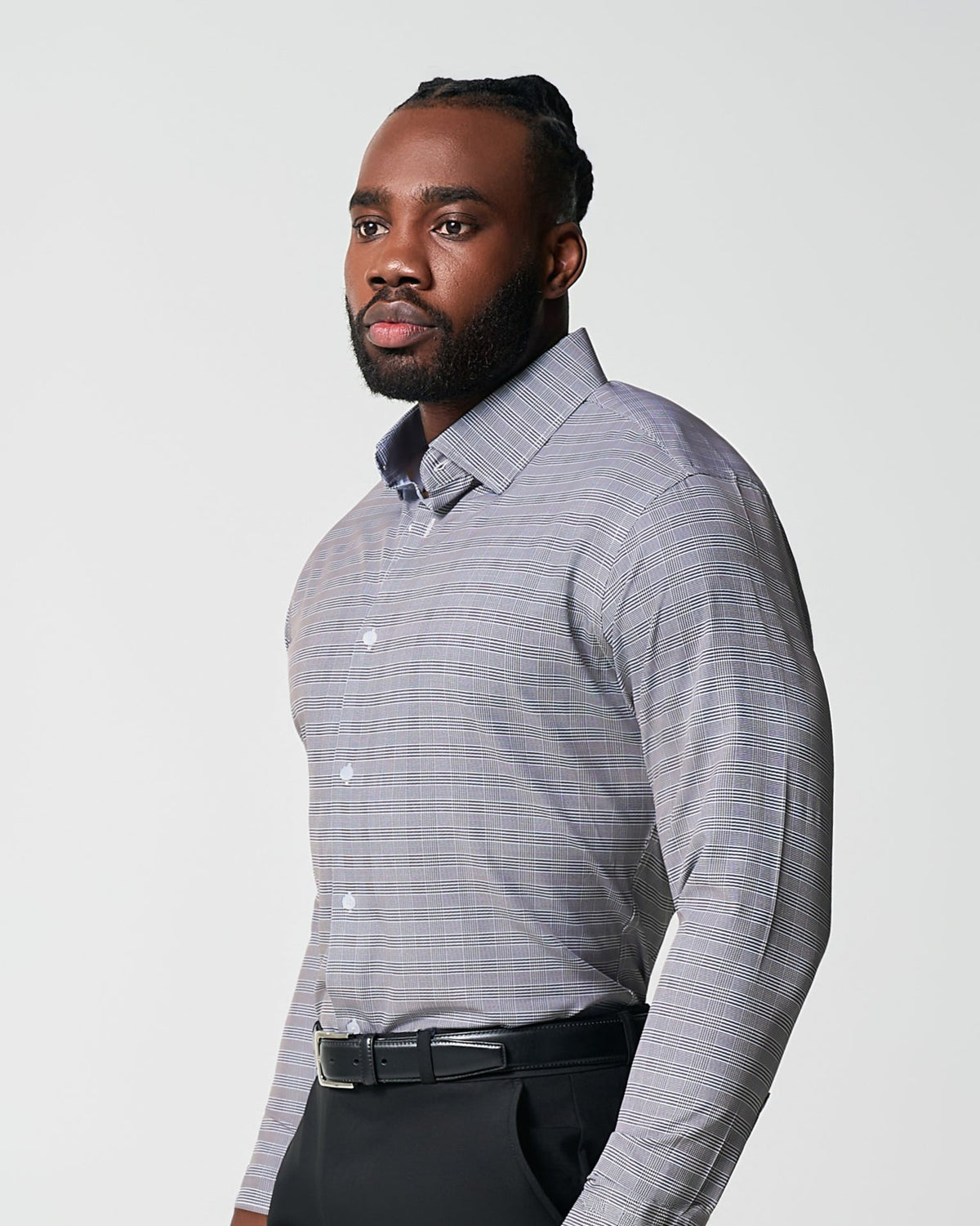 State & Liberty - "The Gunnar" Grey and Black Plaid