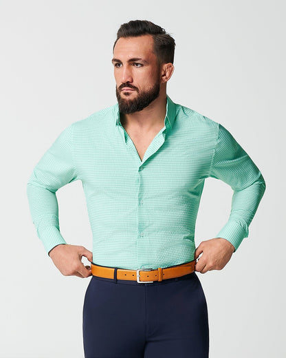 State & Liberty - "The Charley" Mint Green Gingham