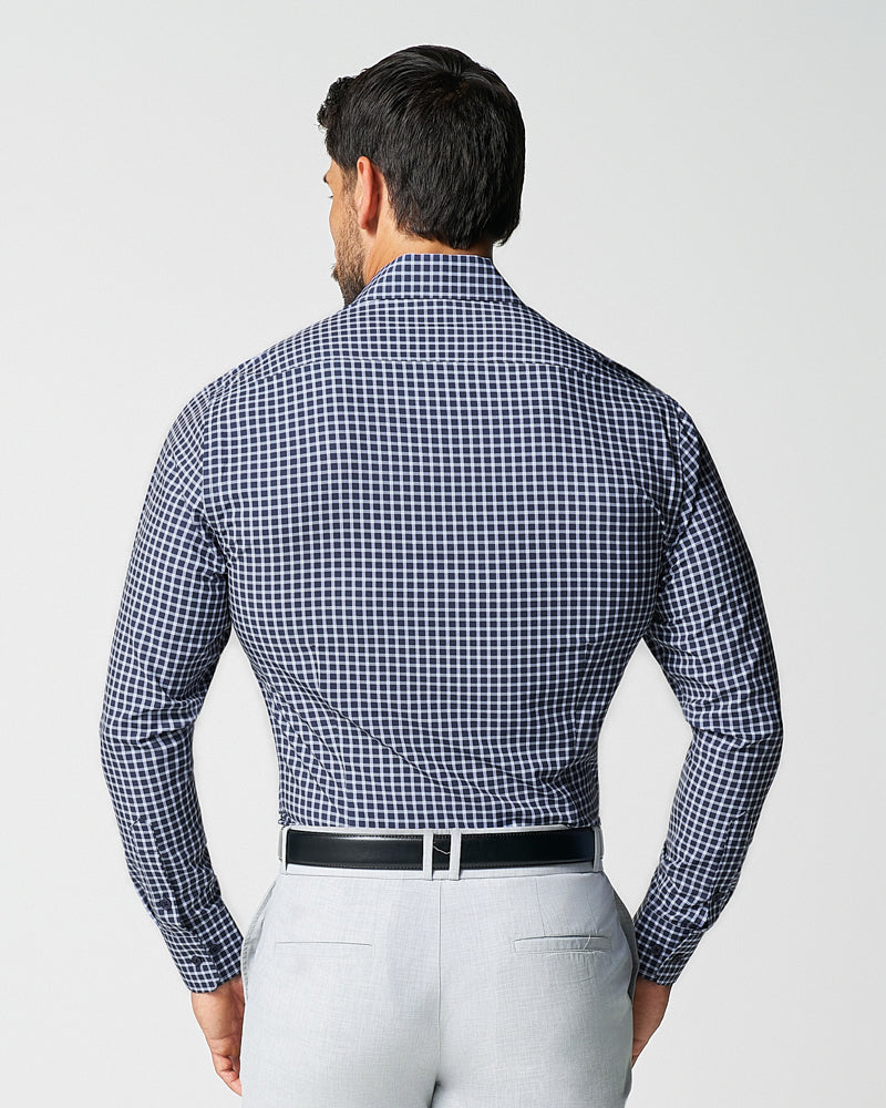 State & Liberty - "The Callahan" Blue and White Mini Plaid