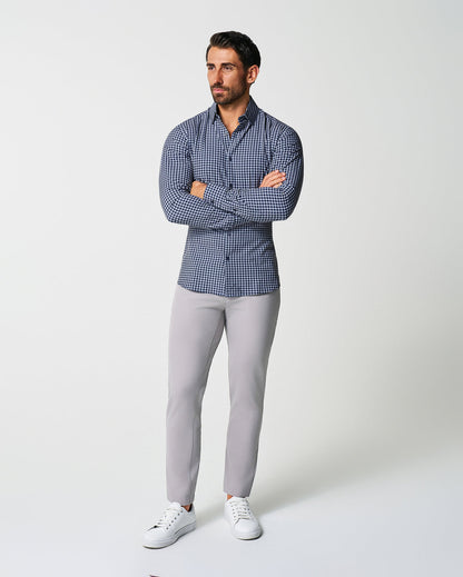 State & Liberty - "The Callahan" Blue and White Mini Plaid