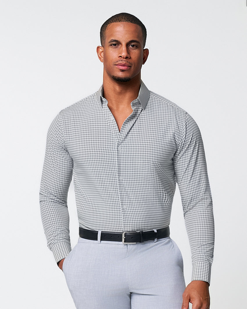 State & Liberty - "The Chaney" Forest Green Gingham