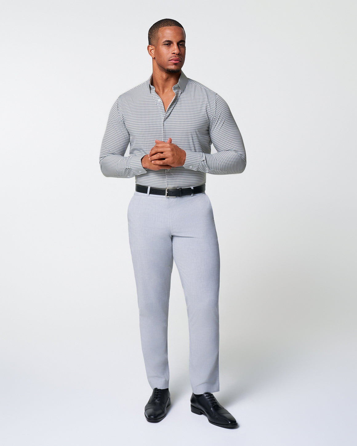 State & Liberty - "The Chaney" Forest Green Gingham