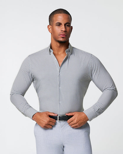 State & Liberty - "The Chaney" Forest Green Gingham