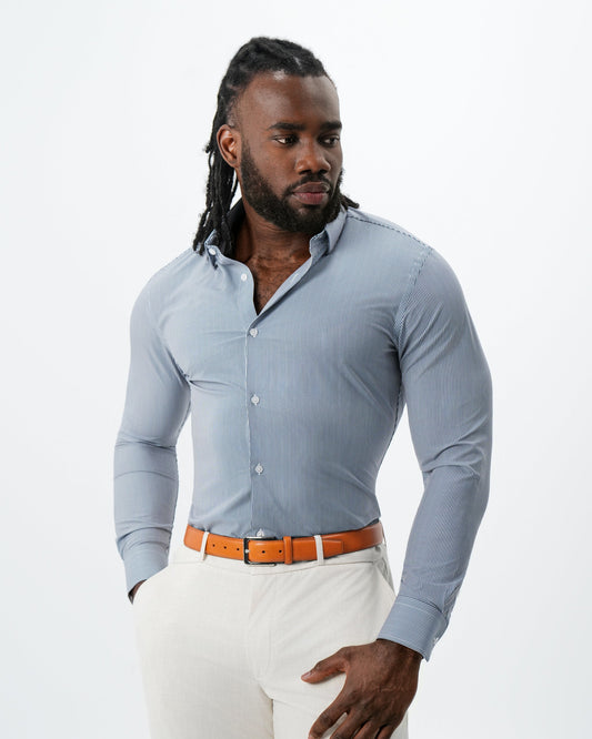 State & Liberty - "The Hugo" Navy Pinstripe