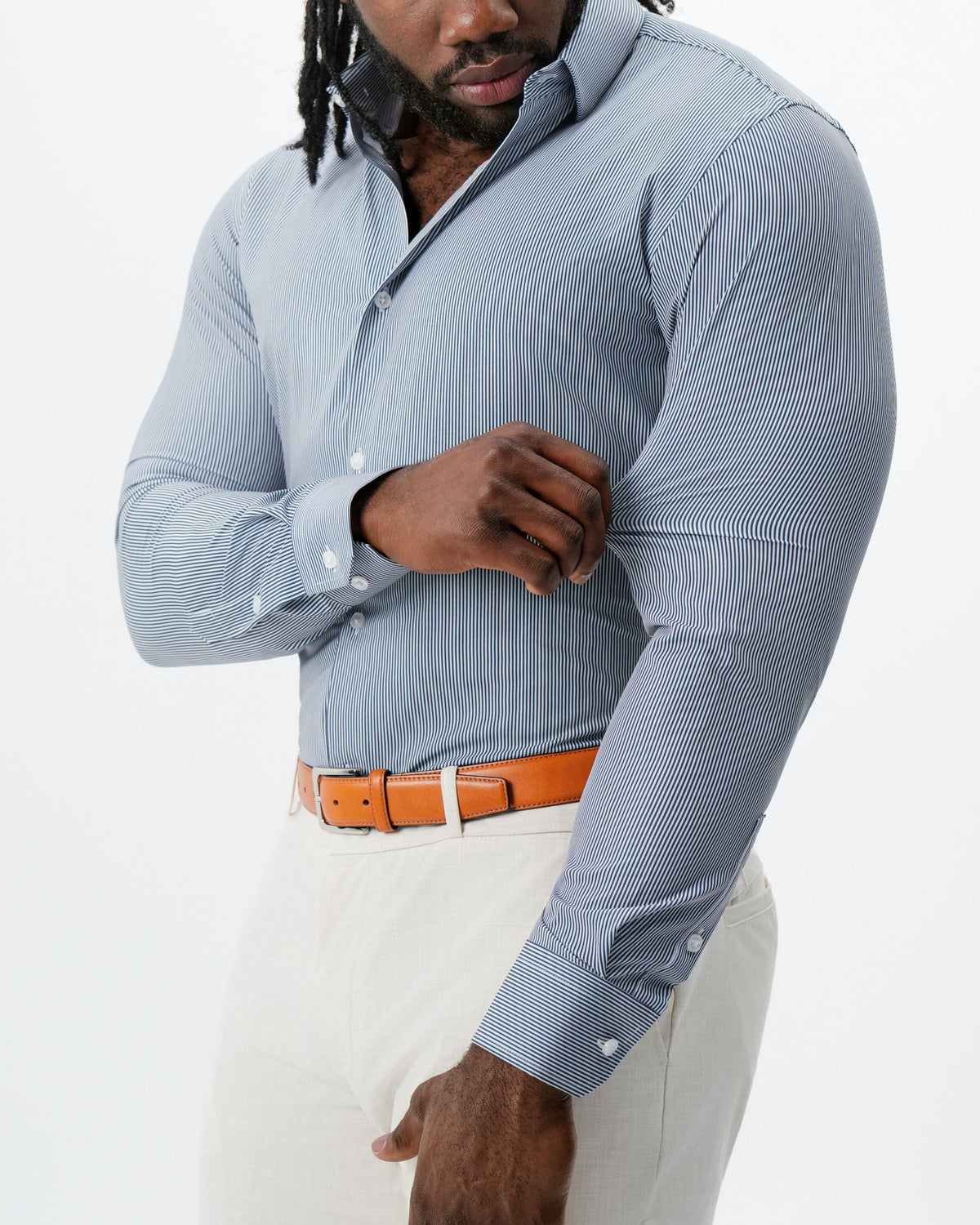 State & Liberty - "The Hugo" Navy Pinstripe
