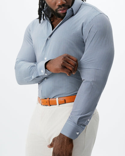 State & Liberty - "The Hugo" Navy Pinstripe
