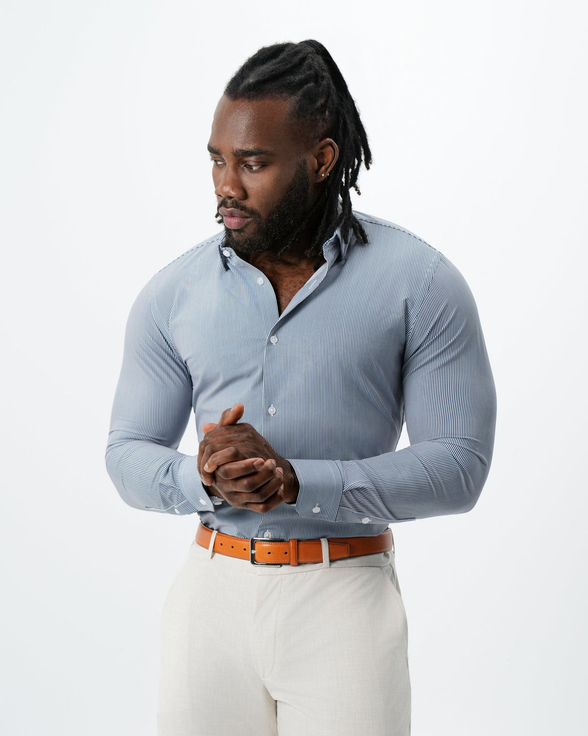 State & Liberty - "The Hugo" Navy Pinstripe