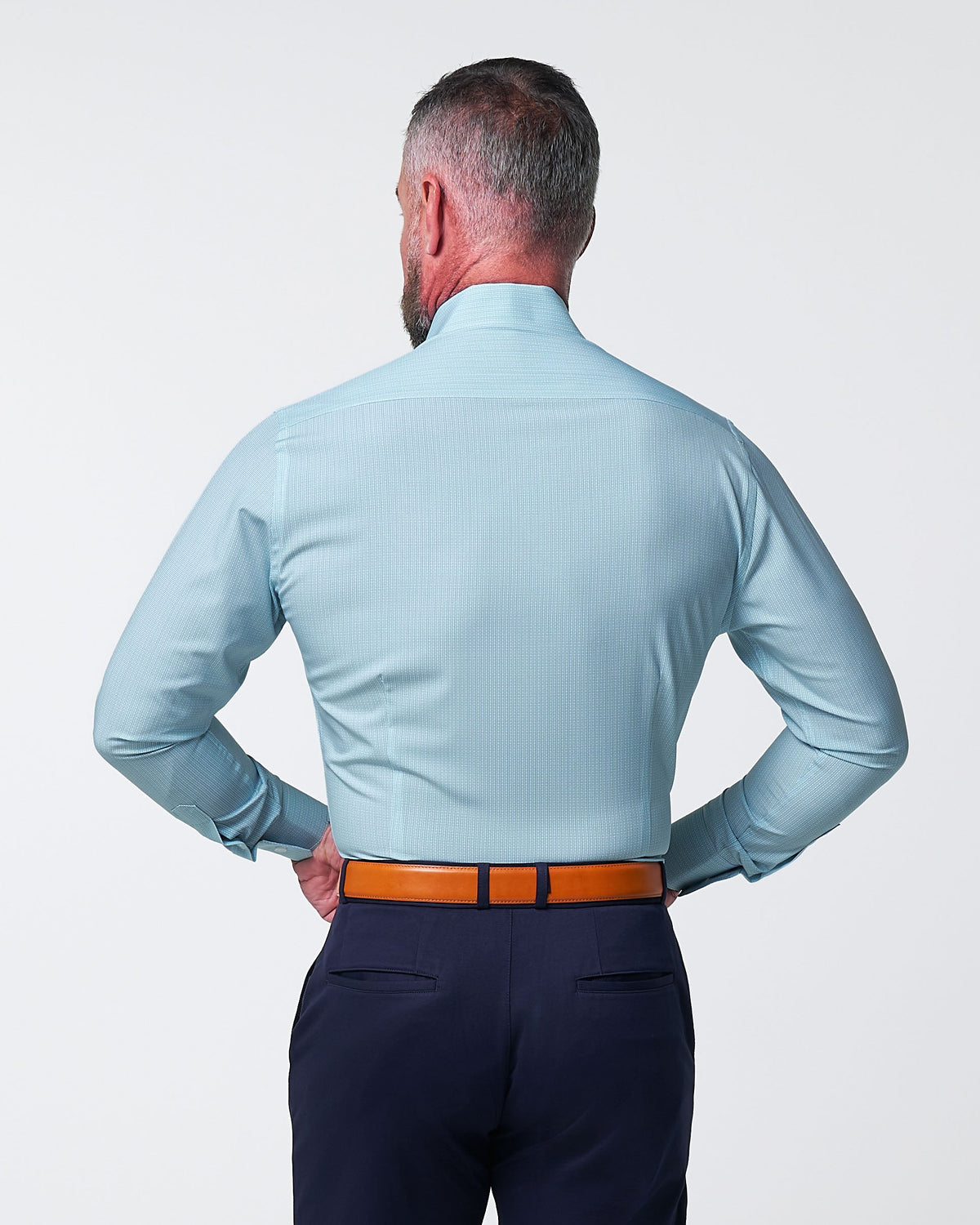 State & Liberty - "The Atlas" Mint, Blue & White Mini Check