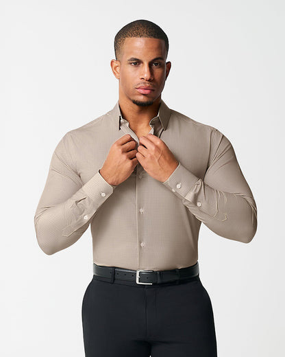 State & Liberty - "The Brooks" Light Brown Double Check