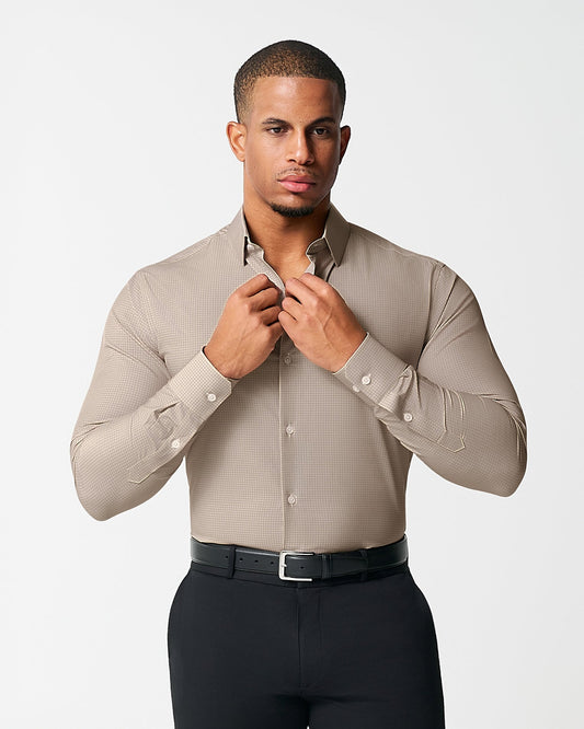 State & Liberty - "The Brooks" Light Brown Double Check