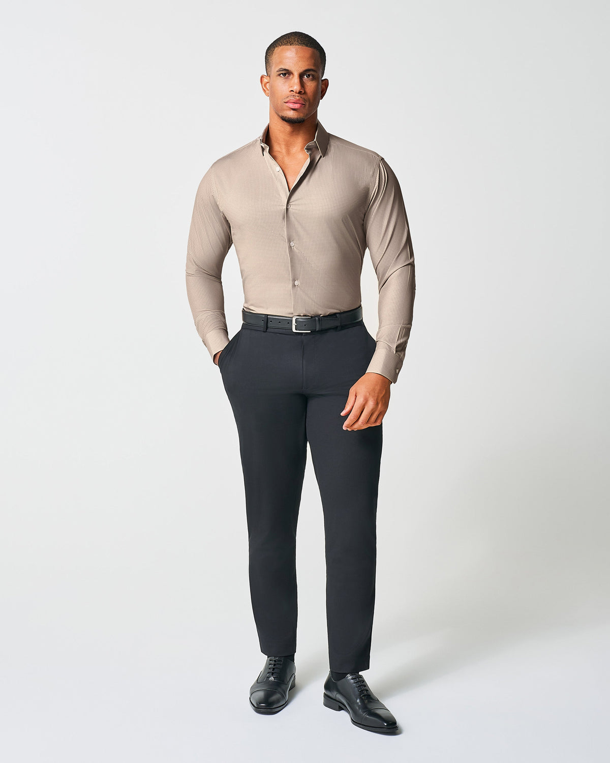 State & Liberty - "The Brooks" Light Brown Double Check