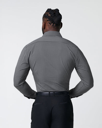 State & Liberty - "The Bryson" Dark Grey and Black Gingham