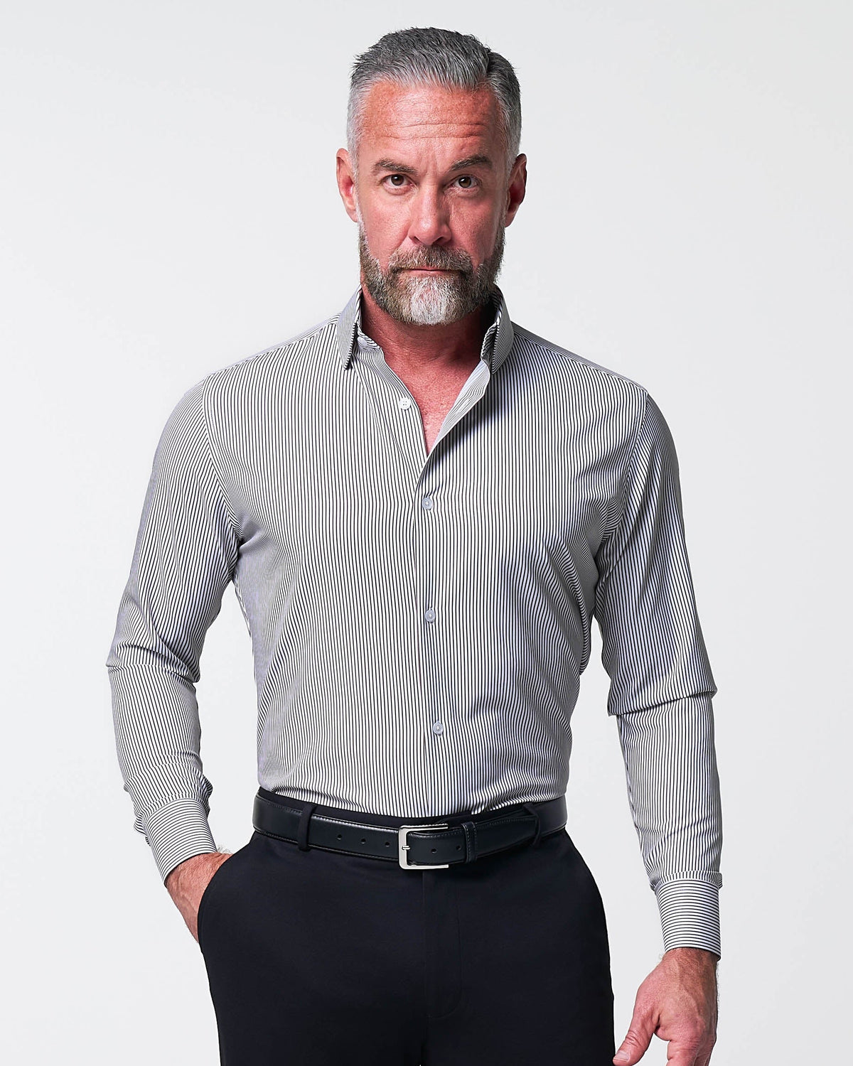 State & Liberty - ''The Calloway'' Dark Brown Bengal Stripe