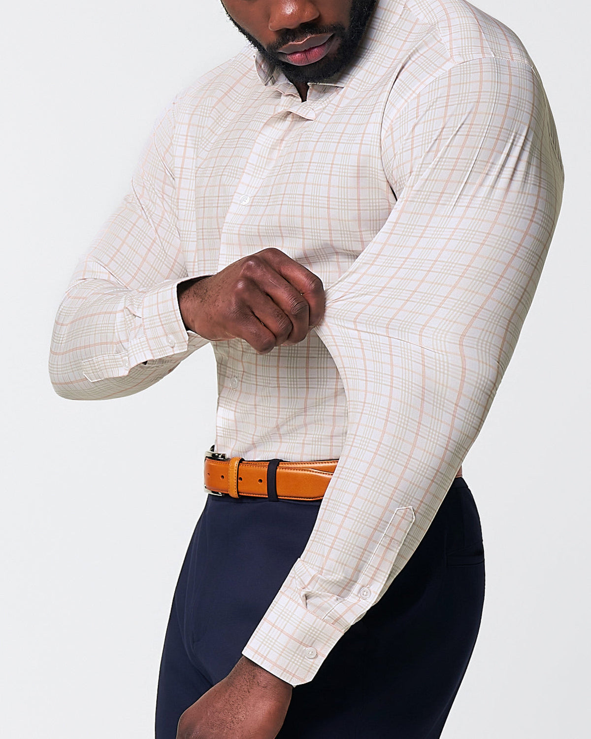 State & Liberty - "The Carl" Orange, Yellow, & White Plaid