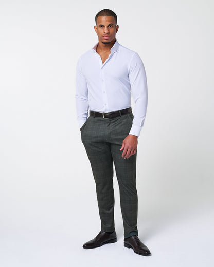 State & Liberty - Athletic Fit Stretch Suit - Charcoal Plaid